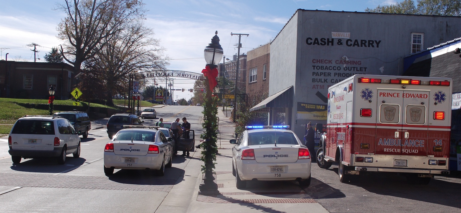 Twovehicle crash closes part of South Main Street Farmville Farmville