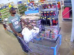 Police say on Sept. 15 a black male subject made a large purchase from Walmart, using multiple counterfeit $20 bills. He left the location in a silver two door coupe, police say. Police say the incidents are indicative of a “growing problem” throughout the state.