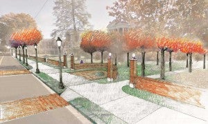Longwood President W. Taylor Reveley IV says improvements to the campus’ northern entrance at High Street could begin this summer. This is a conceptual rendering of what the entrance may look like. (Photo provided by Longwood University)