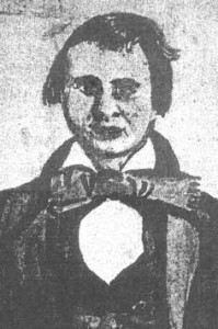 Folk artist Lewis Miller, did this sketch of his nephew, Charles T. Edie, shortly before Edie’s death.