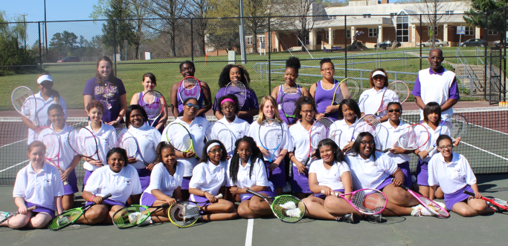 High five! Prince Edward County High School girls tennis Farmville