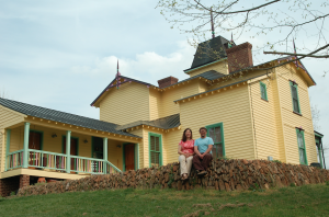 Alecia Daves-Johnson and her husband, Gordon Johnson, are pleased with the historic Stanley Park mansion they disassembled and restored that now serves as the family home. 