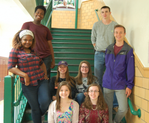 Buckingham’s businesses and community organizations continued their tremendous support of the county’s high school students through scholarships. Scholarship recipients are, from left, front row, Charlotte Powell (CADRE Scholarship), Shelby Wise (Dudley West Scholarship), middle, Damero Gough, standing, (Buckingham Correctional Center Employee Scholarship), Ashley Hellerstedt (Dudley West Memorial, Spreading God’s Gifts, Buckingham Woman’s Club), Carley Jones (Straight Street), Austin Flood, standing, (Spreading God’s Gifts), back, Ja’Mir Smith (Spreading God’s Gifts and GRASP Foundation) and Michael Allen (Dudley West Memorial and Spreading God’s Gifts). (Photo by Italia Gregory)