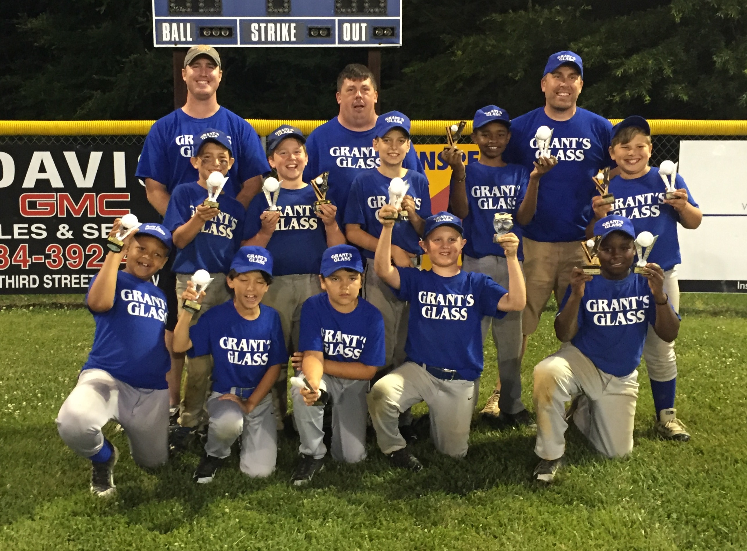 Prince EdwardFarmville Grant’s Glass Minors baseball team Farmville