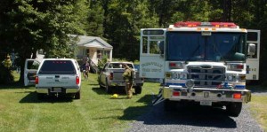 Volunteers from the Farmville and Prospect volunteer fire departments responded to a stove fire on Monday at 1153 Tuggle Road. Initial reports indicated that flames were visible from the stove, according to Farmville Fire Chief Andrew Goss. The fire was reported at about 11:16 a.m. The home was ventilated and the house saw minor damage from the fire, he said.