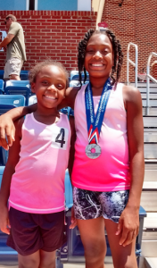 JAMES BAKER Saye Woodard, right, and Truth Woodard competed in the Commonwealth Games over the weekend in Lynchburg.