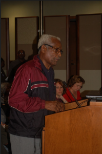 JORDAN MILES | HERALD Retired educator Charles White said his neighbors in the Union Hill community were concerned about the possible “catastrophic” incidents that could come from the compressor station. 