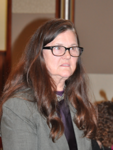 JORDAN MILES | HERALD Dr. Lakshmi Fjord questioned the announcement of potential access to a tap from a lateral line by Kyanite Mining Corp. and the county.