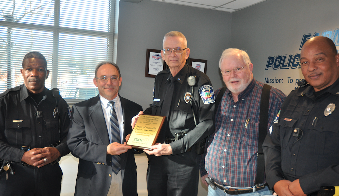 SVAR honors Farmville Police Department Farmville Farmville