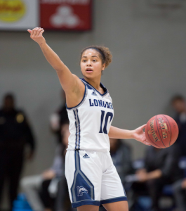 MIKE KROPF | LONGWOOD UNIVERSITY Longwood University junior guard Micaela Ellis had 10 points, four assists and a steal in Saturday’s win, and she recorded 11 points, six rebounds, six assists and four steals in the Lancers’ Dec. 28 win.