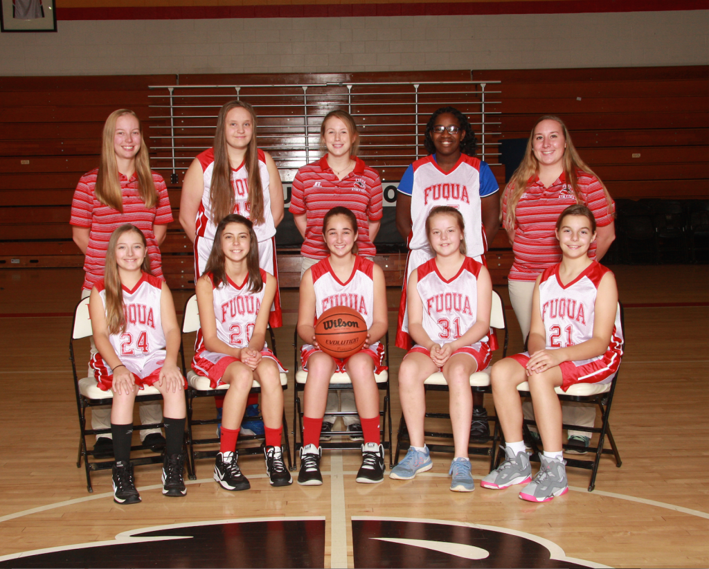 Fuqua School middle school girls basketball team Farmville Farmville