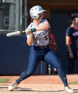 MIKE KROPF | LONGWOOD UNIVERSITY Longwood University senior Justina Augustine is moving to the leadoff position in the batting lineup.
