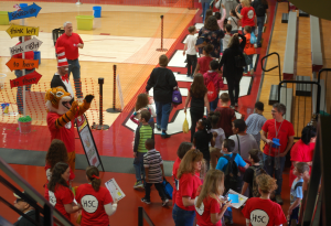 Second-grade students from Prince Edward County and surrounding areas arrive at Hampden-Sydney College’s Dr. Seuss Birthday Bash.