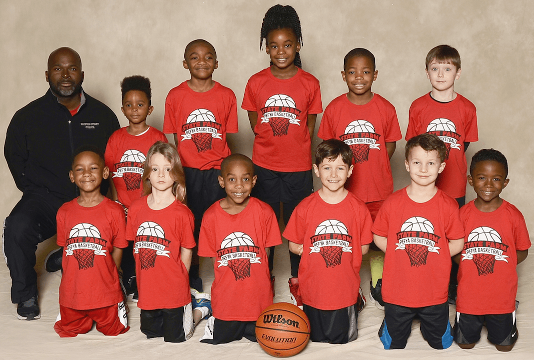 PEFYA 7u State Farm basketball team Farmville Farmville