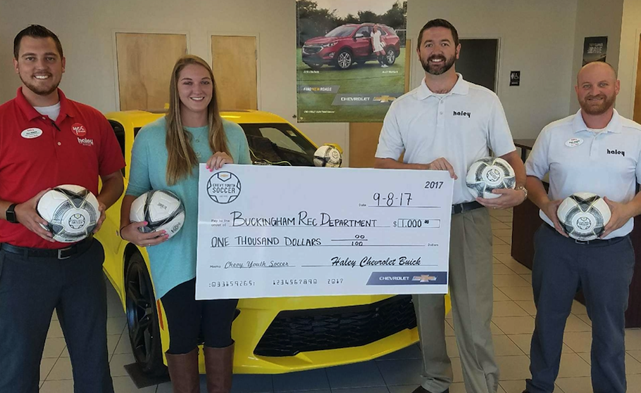 Haley gives back to recreation department Farmville Farmville