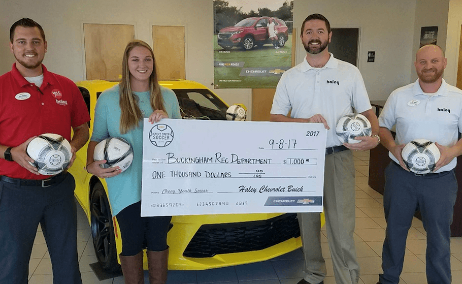 Haley gives back to recreation department Farmville Farmville