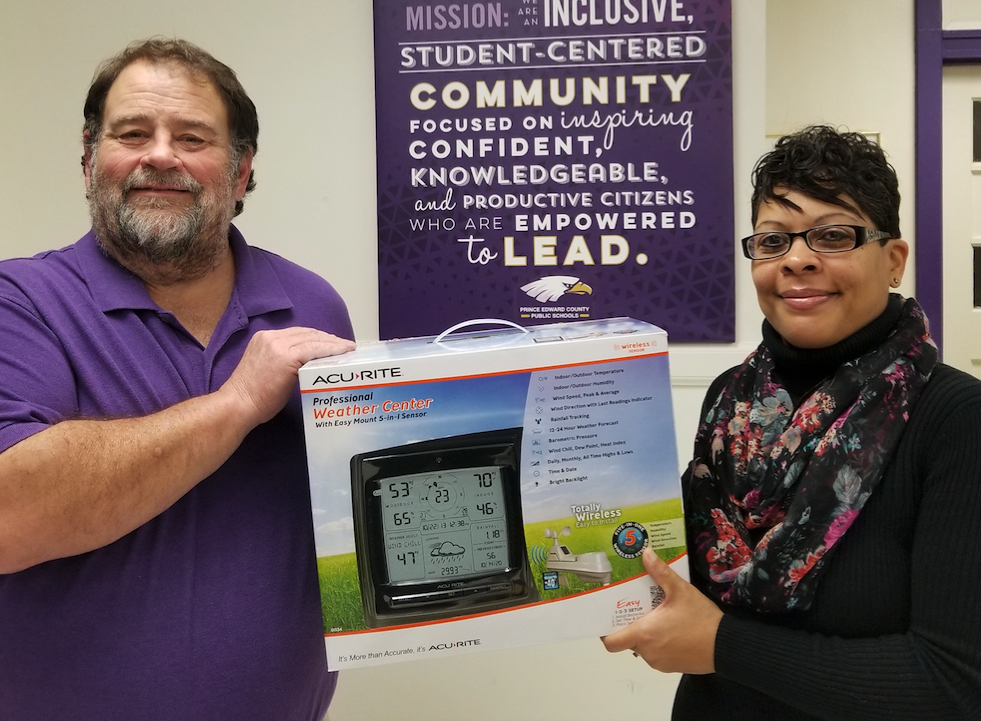 School gets weather station grant Farmville Farmville