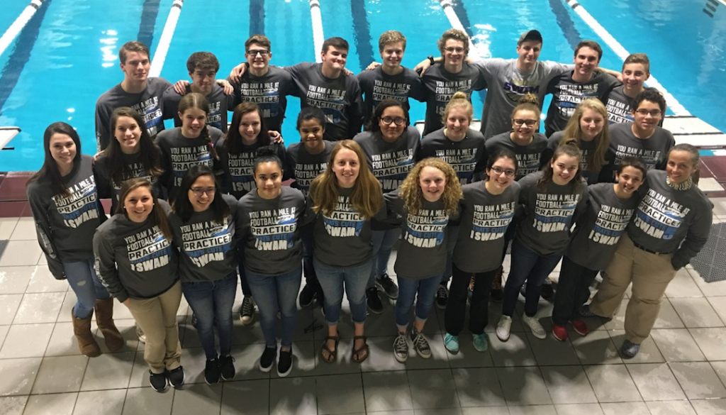 Prince Edward County High School varsity girls and boys swimming teams