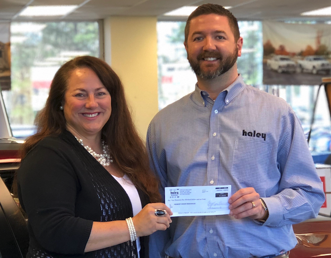 Haley donates for cause Farmville Farmville