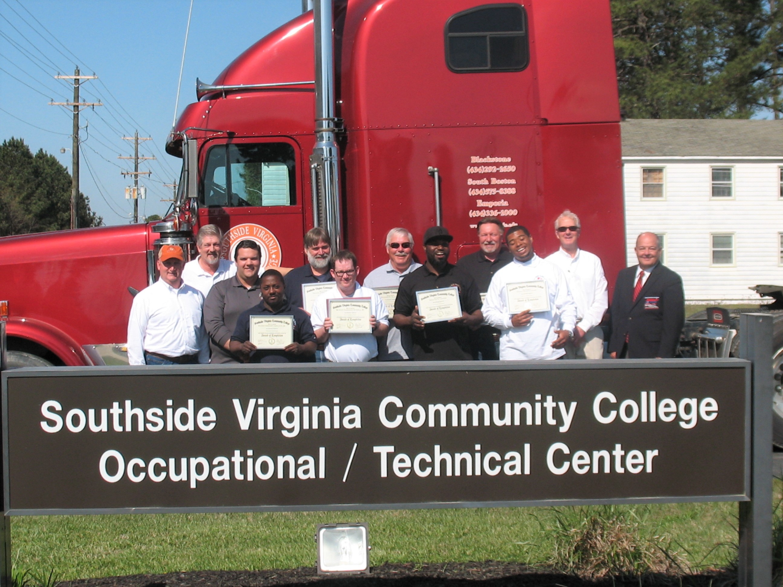 SVCC truck driver graduates Farmville Farmville