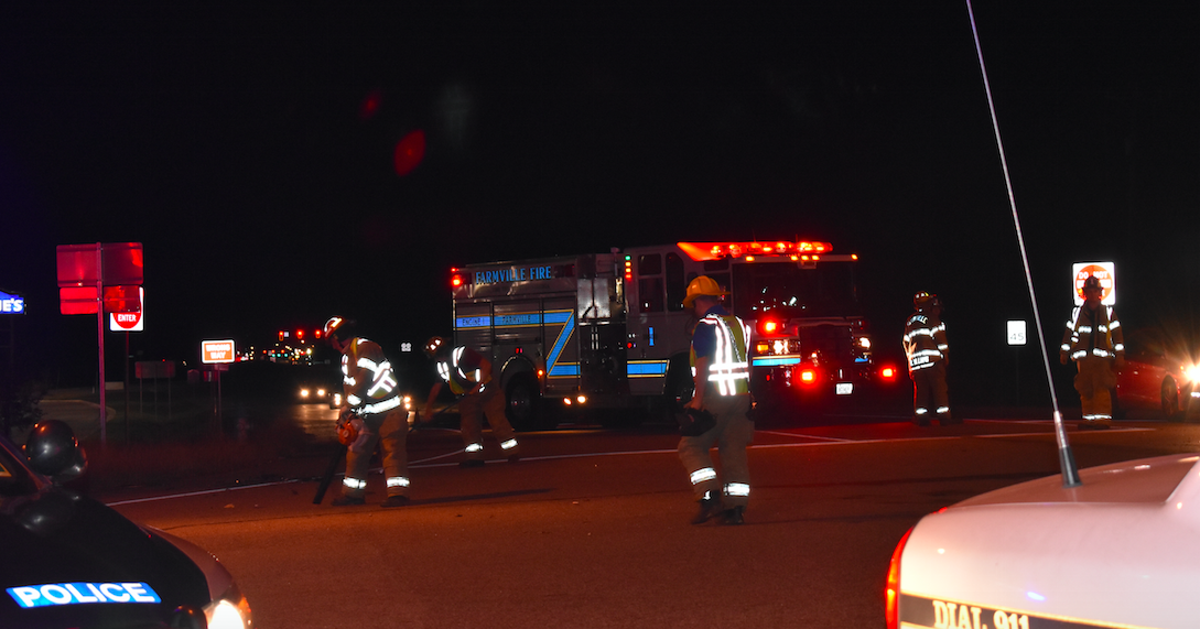 One taken to hospital after accident Farmville Farmville