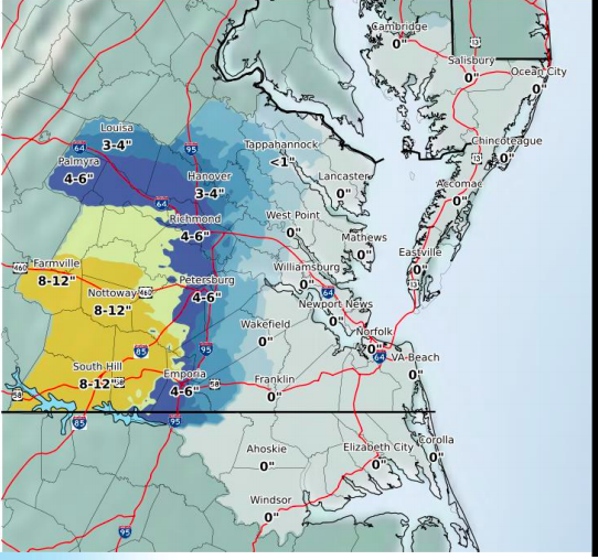 Weather update winter storm warning in effect, 410 inches possible